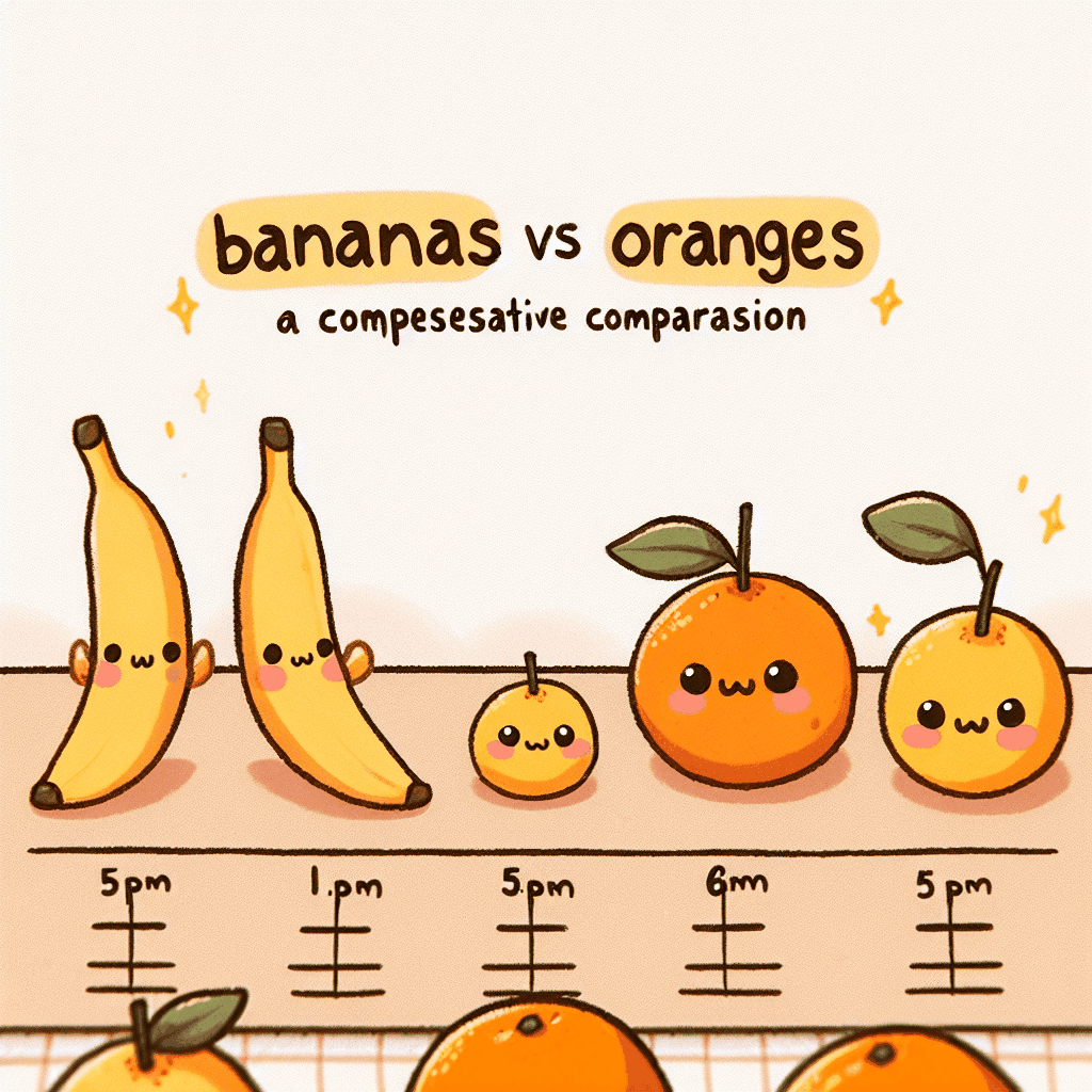 Breakout Content AI generated featured image for a blog article about Bananas vs Oranges: A Comprehensive Comparison