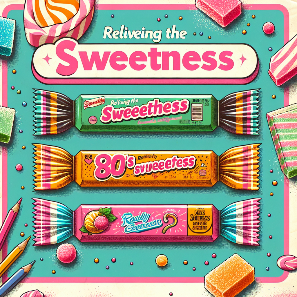 Breakout Content AI generated featured image for a blog article about Reliving the Sweetness: 1980's Iconic Candy Bar Trio