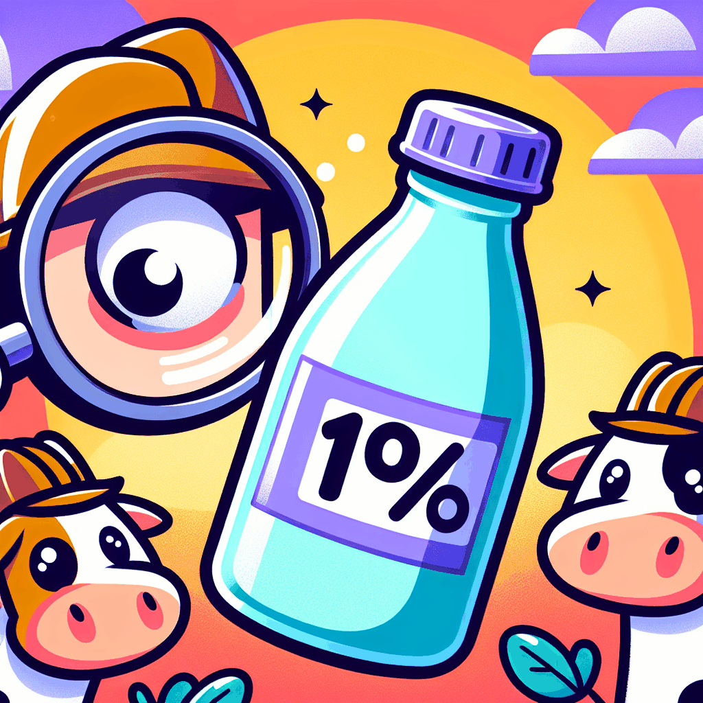 Breakout Content AI generated featured image for a blog article about Unveiling the Mystery: What Does 1% Milk Really Mean?